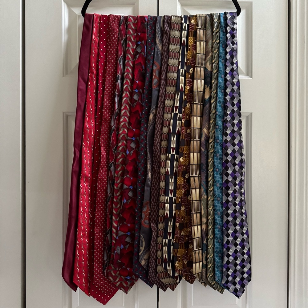 Vintage Assorted Patterned SILK Ties Collection